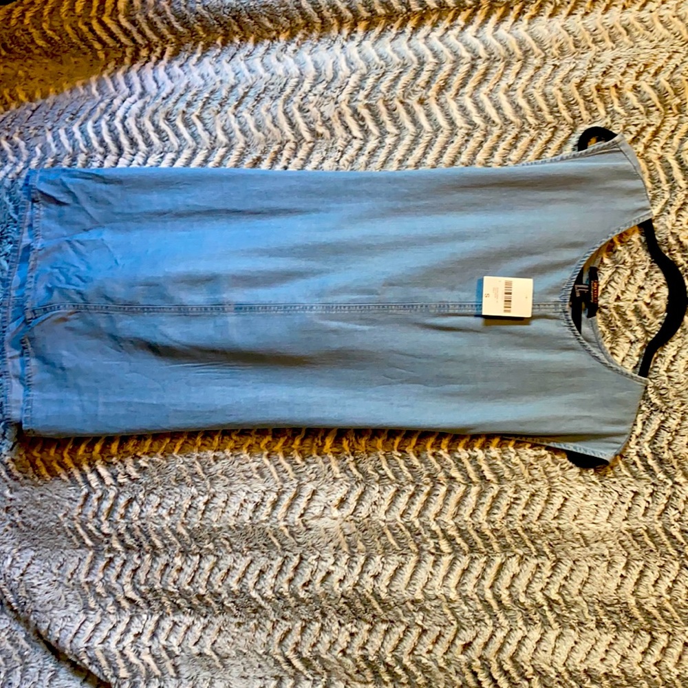 Forever 21 light denim woven dress seize small